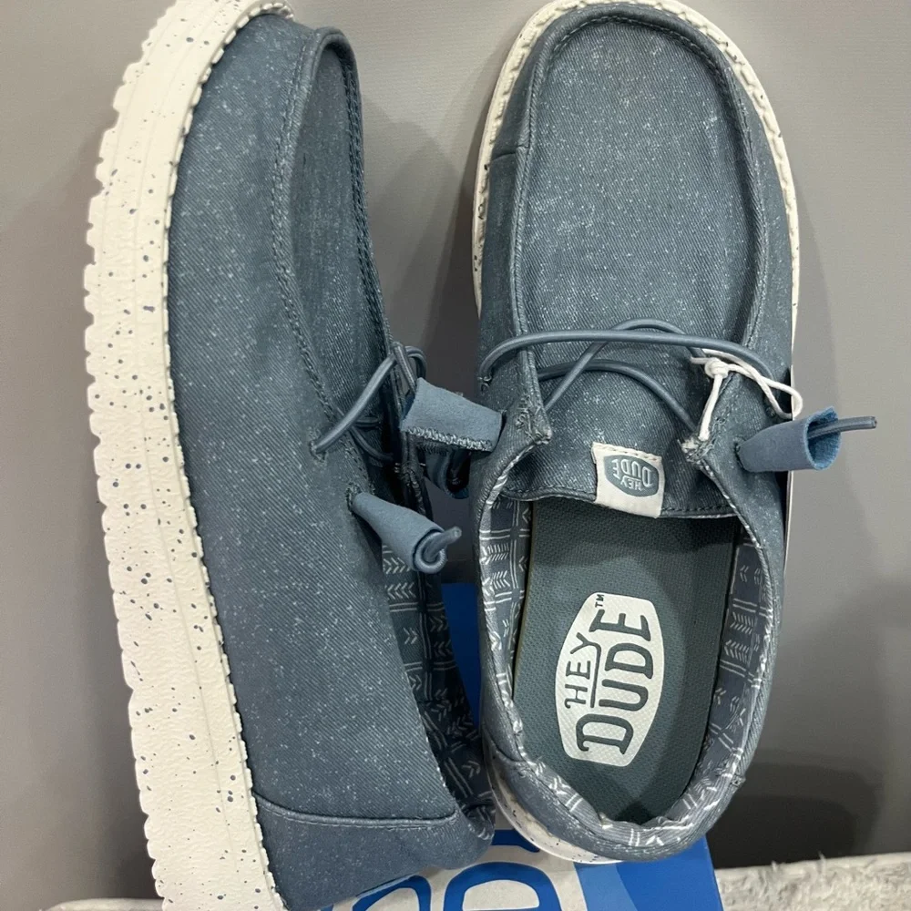 Hey Dude Woman’s Denim Blue Moccasins
